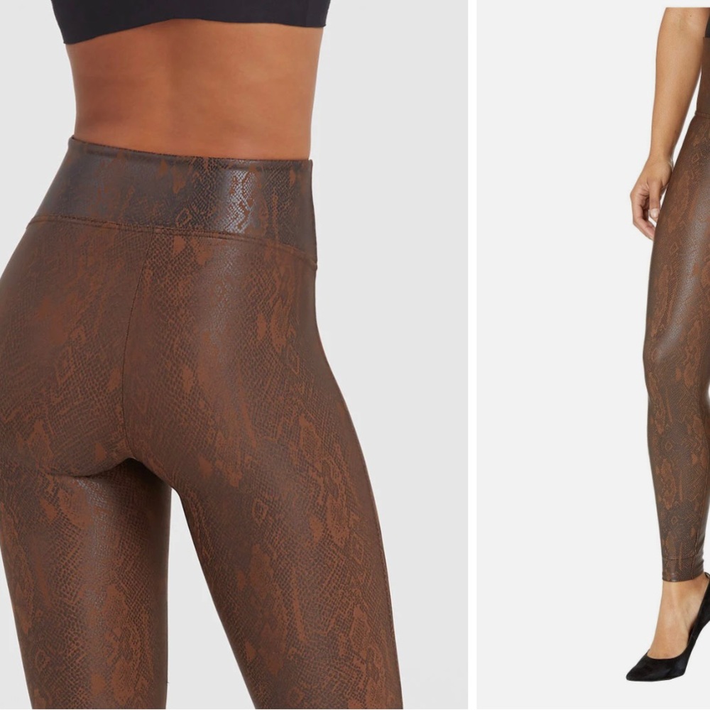 LIKE NEW ✨ Spanx Snakeskin Leggings